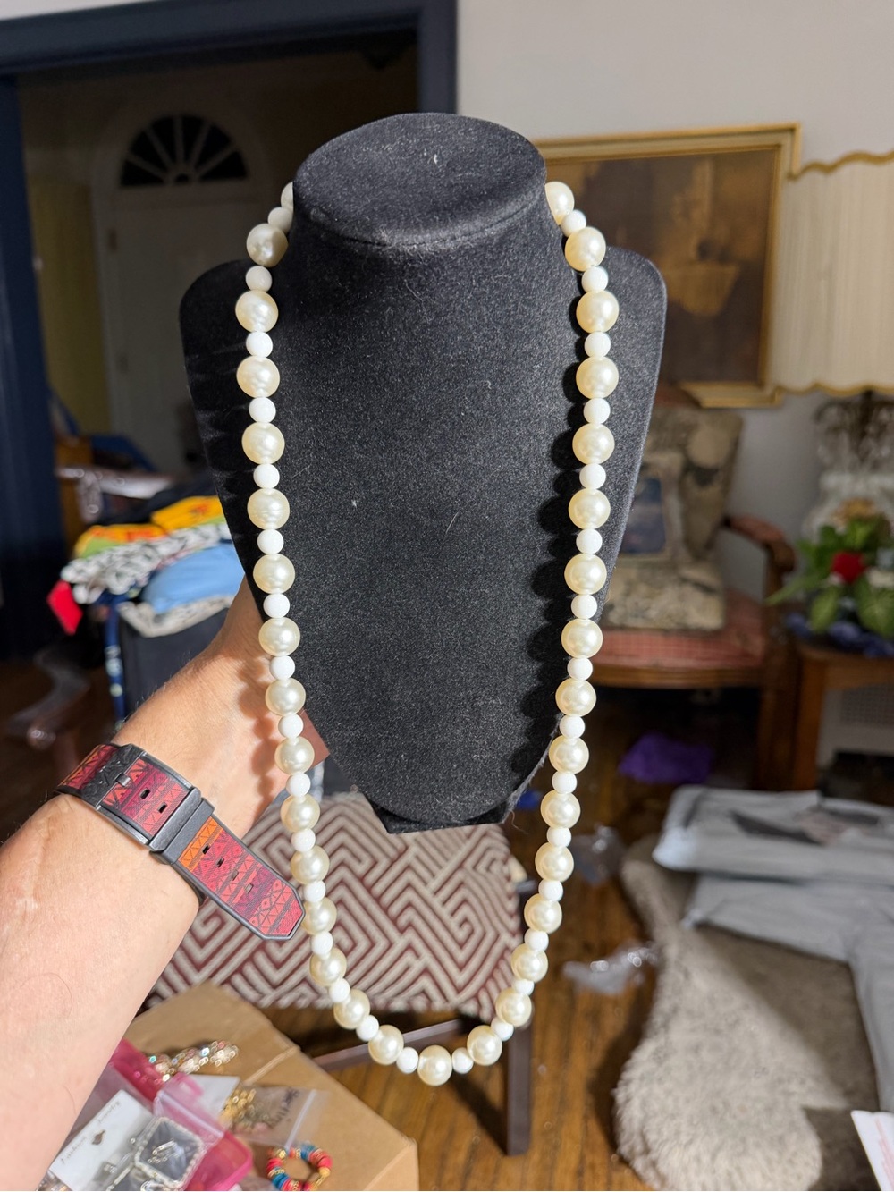 Vintage Faux Pearl Necklace